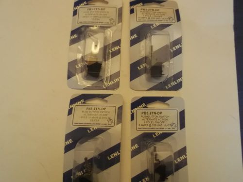 PP3-2TN-DP QTY 4 NEW PUSHBUTTON SWITCH ONE POLE ALTERNATE ON/OFF  1 POLE