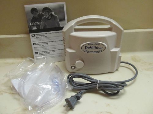 DeVilbiss Pulm-Aide Compact mpressor/Nebulizer w/ NEW Mouthpiece &amp; Tubing