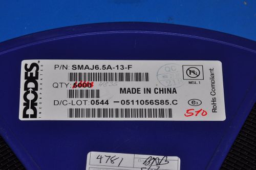 705-PCS UNI-DIRECTIONAL 400W 6.5V DIODES SMAJ6.5A-13-F 65A13 SMAJ65A13