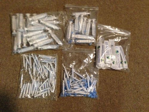 Lot of 135 injector plastic measuring disposable syringes for sale