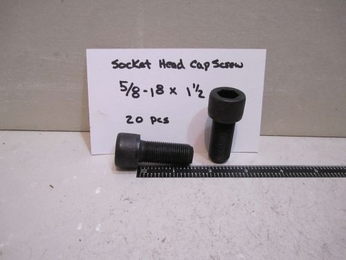 5/8-18 1 1/2 SOCKET HEAD CAP SCREW 20 PCS SHCS