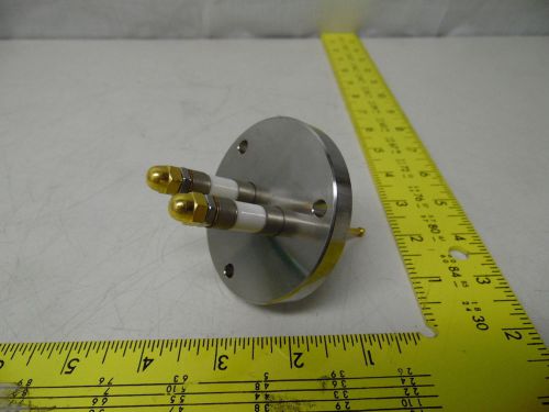 2.75&#034; ss high vacuum ceramic / electrical feedthrough flange for sale