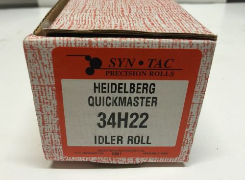 SYN-TAC PRECISION ROLLS 34H22 19 1/2&#034; IDLER ROLLER HEIDELBERG QUICKMASTER QM46