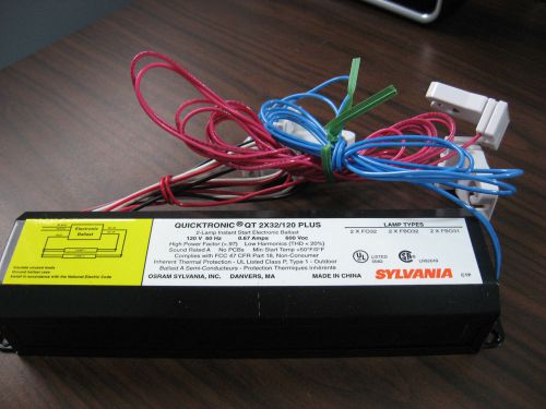 New No Box Sylvania QT2X32/120 PLUS Two Lamp Instant Start Ballast (120 Volt)