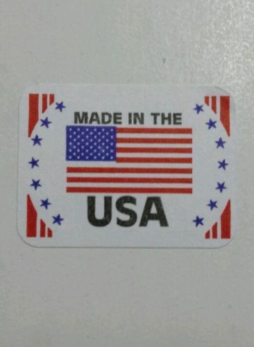 Made in the USA - label 1 1/4&#034; x 7/8&#034; (25 labels) Hand made something in USA?