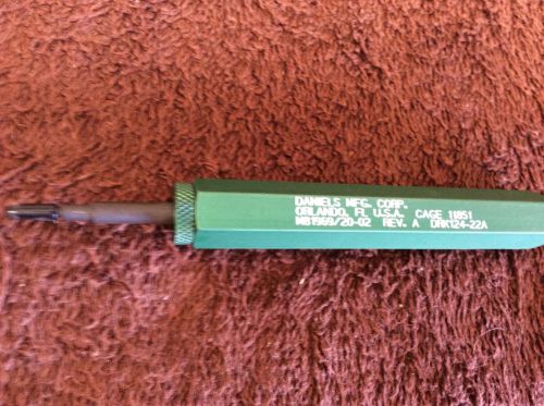 Daniels DMC M81969/20-02 DRK124-22A Electrical Contact Remover Removal Tool NEW