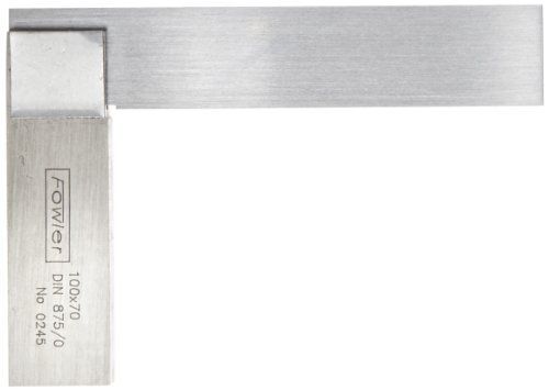 Fowler 52-431-003 steel straight edge square, 3-1/8&#034; blade length, 2&#034; beam for sale