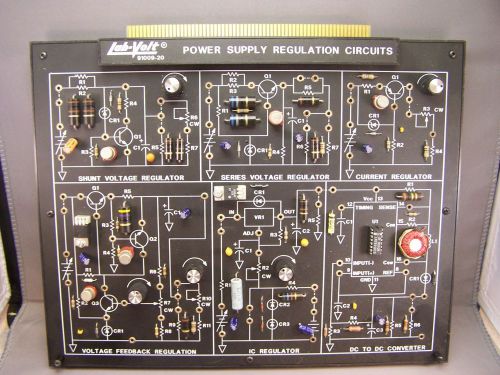 Lab-Volt Trainer Board  -  Power Supply Regulation Circuits  91009-20