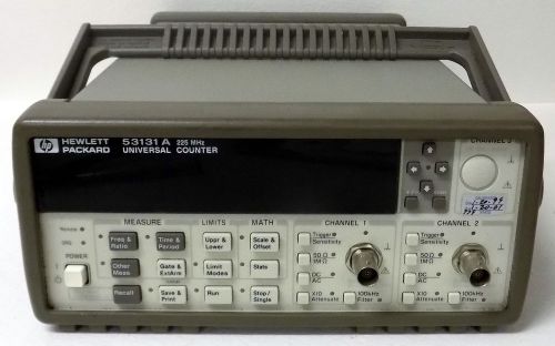 HP HEWLETT PACKARD 53131-A 225 MHZ UNIVERSAL COUNTER UNIT WITH CASE