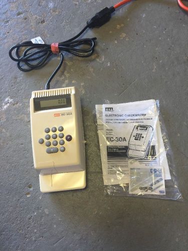 MAX ELECTRONIC CHECKWRITER - EC-30A - 10 DIGITS