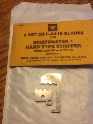 IDEAL STRIPMASTER BLADES 1 set (2) L-4419 wire Gauge 8-12