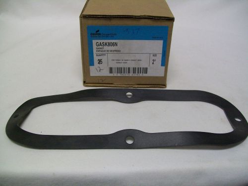 Crouse-Hinds (12) GASK806N 2&#034; Neoprene Gasket For Form 8 or Mark 9 Conduit Body