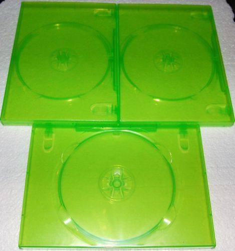 100 XBOX NEW STANDARD DVD CASES,GREEN BL73X