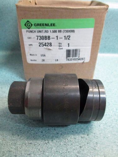 GREENLEE 1-1/2&#034; CONDUIT KNOCKOUT PUNCH 730BB-1-1/2 25428 730BB112