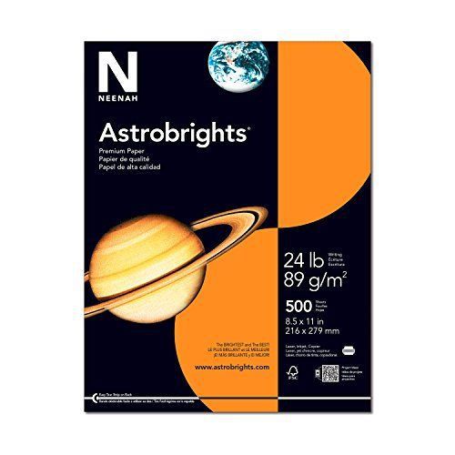 Neenah Astrobrights Premium Color Paper, 24 lb, 8.5 x 11 Inches, 500 Sheets,