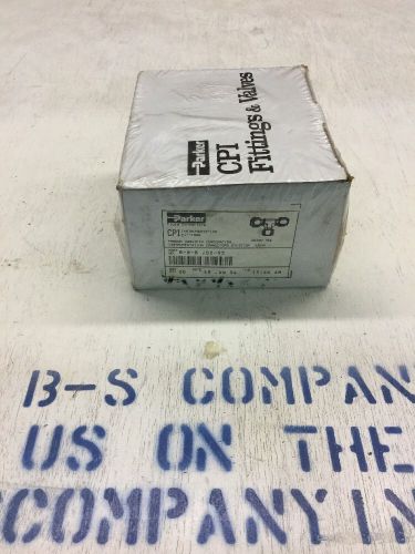 NIB - (Box Of 20) Parker CPI Union Tee 8-8-8 JBZ-SS, 1/2&#034; Tube Ends