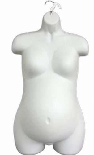 MN-263 WHITE 3 PCS Hanging Female Pregnant Upper Torso Body Form