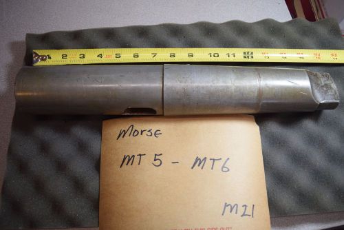 Morse Taper Adapter #5 to  #6 MT5-MT6 Drill Chuck Arbor Reducer M21 Morse Brand