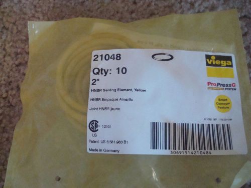 Viega Pro Press 2&#034; Sealing Element / O Rings  New In Package  21048  Pack of 10