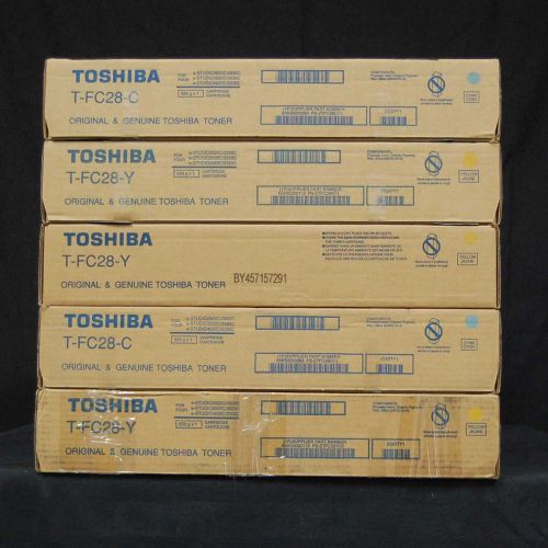 OEM Toshiba T-FC28 Toner *LOT OF 5*  *FREE SHIPPING*