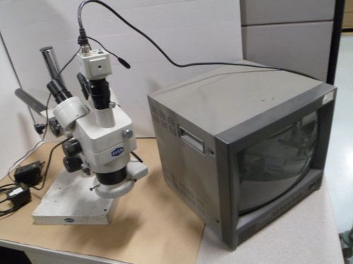 AVEN Microscope  Binocular X10 Adjustable arm camera w/monitor