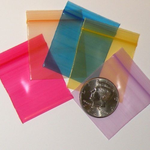 200 Rainbow Colors 175175 baggies, 1.75 x 1.75 inch small ziplock bags
