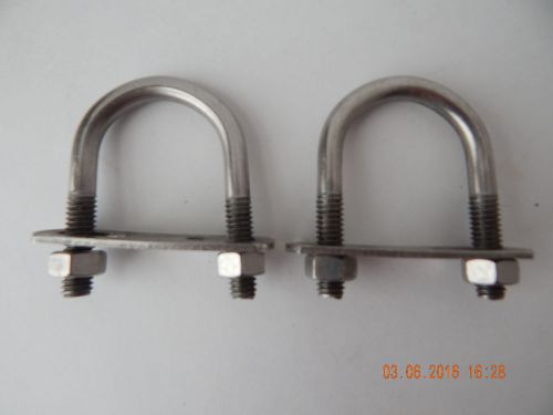 Stainless steel u-bolts.  5/16 x 1 3/8 x 2 1/2&#034; ..2 pcs. new for sale