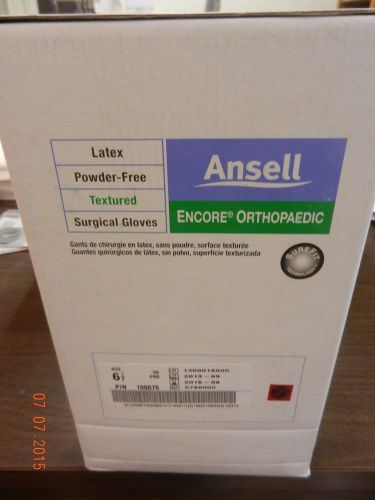 Ansell 5788002 Latex Powder Free Surg Glove Encore Ortho Sz 6.5 New  - 50prs