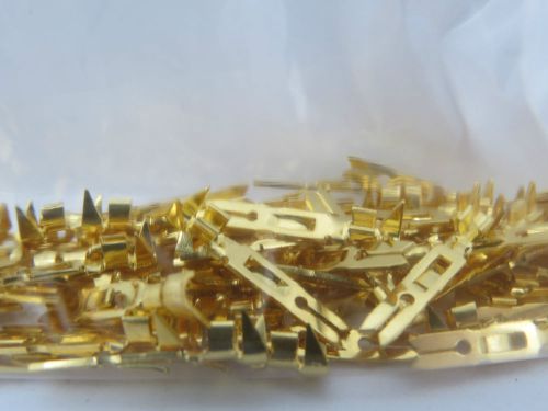 NEW GOLD PLATED CONTACT CRIMP (LOT OF 100)