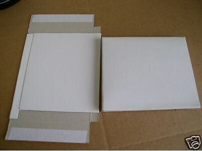 500 pcs 25 pt white cardboard cd dvd case mailer - js30 for sale