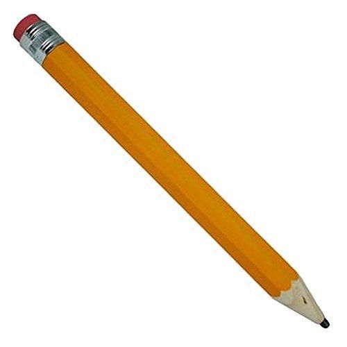 Forum novelties giant number 2 yellow pencil w/ eraser for sale