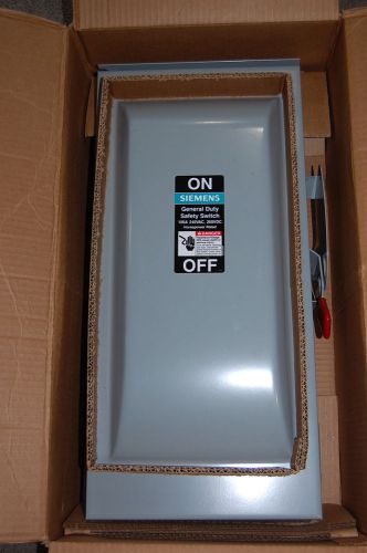 New siemens gnf323r general duty safety switch disconnect 3p 100a 3r non fused for sale