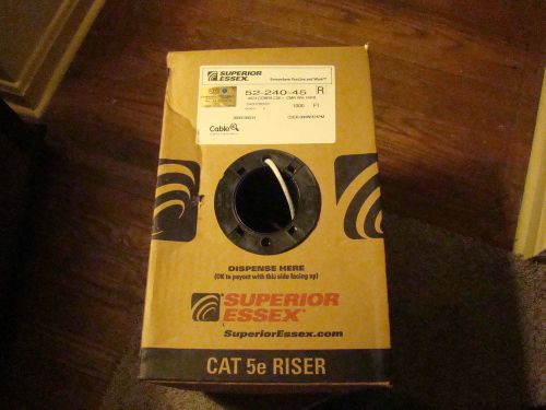 Cat 5e Riser Superior Essex 1000&#039; new White