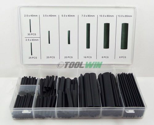 127pc heat shrink wire wrap assortment tubing electrical connection cable sleeve for sale
