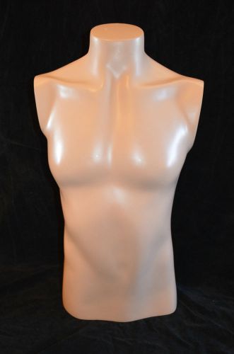 Vintage Male Mannequin Torso Life Size Zombie Art Flesh Colored (5440)