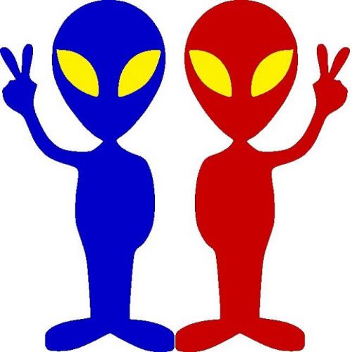 30 Custom Patriotic Peace Aliens Personalized Address Labels