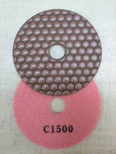 Zered 4&#034;premium diamond dry polishing pad disc #1500 granite tool for sale