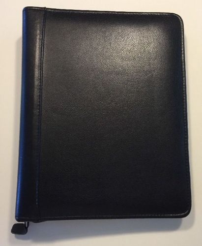 Compact  1.25&#034; Rings | Black NAPPA LEATHER FRANKLIN COVEY/Quest Planner/Binder