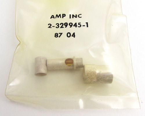 Lot of (1725+) amp 2-329945-1 twin threaded rf connector coax silver =nos= for sale