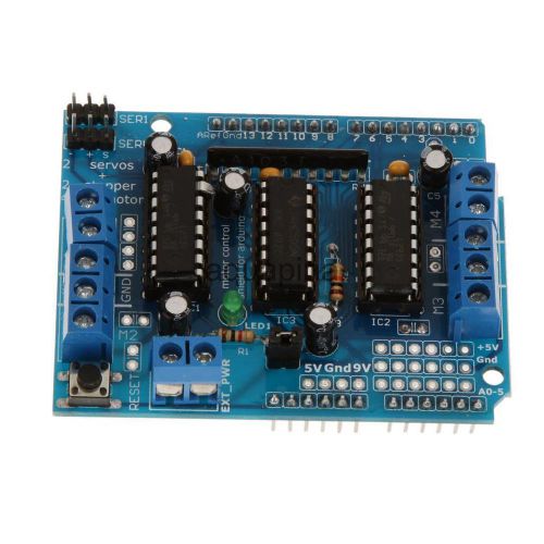 Motor Drive Shield Expansion Board L293D for Arduino with reset button