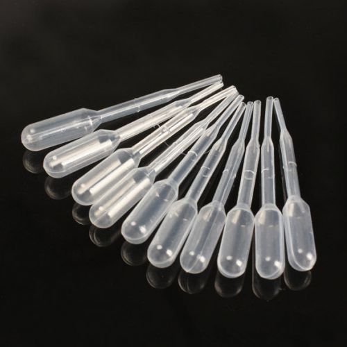 100PCS 0.2ml Graduated Pipettes Dropper Polyethylene for Experiment Medical NEW
