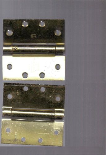 5 pair of hager 1250 square corner us3 polished brass 4.5 x 4.5 hinges - reduced for sale