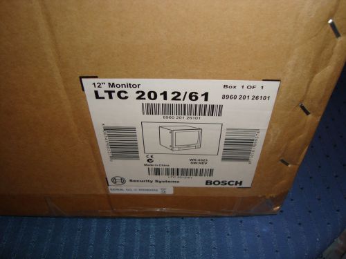 A $400 New Security System Monitor 12&#034; B&amp;W Bosch LTC 2012/61 + 2 Ademco Cameras