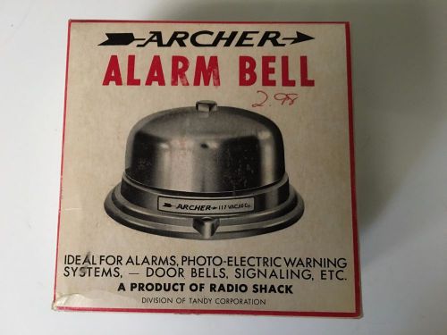 Vintage -  ARCHER - ELECTRIC ALARM BELL - 117 VAC - Door Bells, Alarms, Etc New