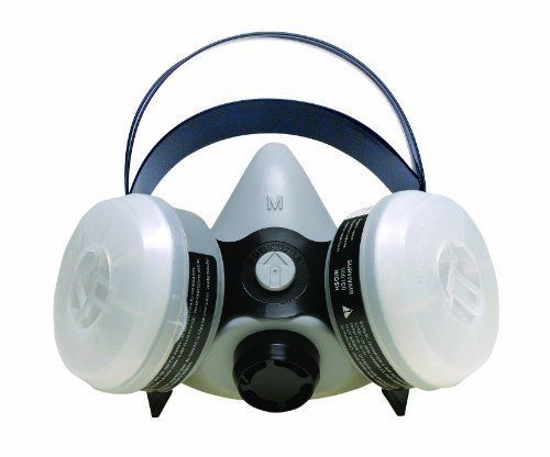 Sperian 366184 Survivair Half Mask OV/N95 Silicone Respirator, Medium