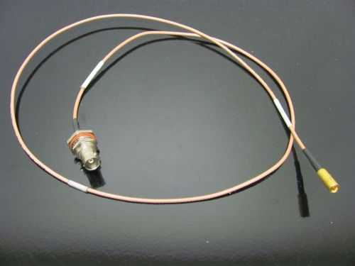 Belden   rg179  36&#034; 75 ohm cable,  smb jack to bnc bulkhead jack coax connectors for sale