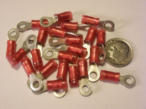 ( 50 PC. ) AMP/ TE CONNECTIVITY/AMP 36151 RED RING LUGS, #6, 22-16AWG, NYLON