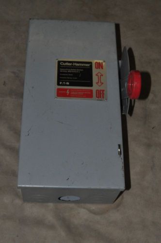 Cutler Hammer 30amp 600V 3-Phase Nema-1 Fusible Disconnect Cat# DH361FGK