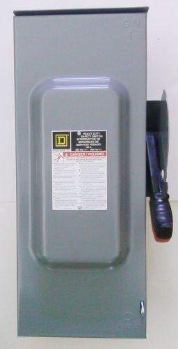 Square d h363nrb outdoor heavy duty 100 amp 600 volt fused disconnect - nib for sale