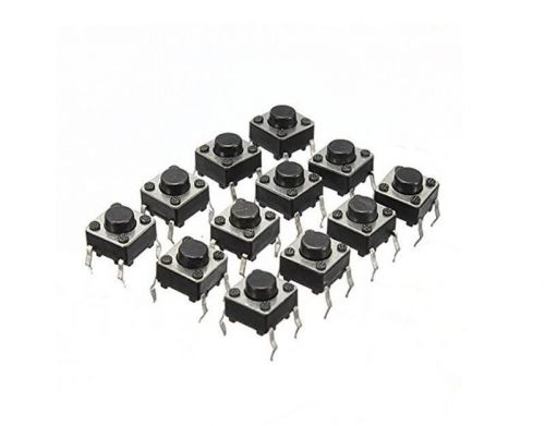 High Light 100X Tactile Push Button Switch Tact Switch 6X6X5mm 4-pin DIP LSCA
